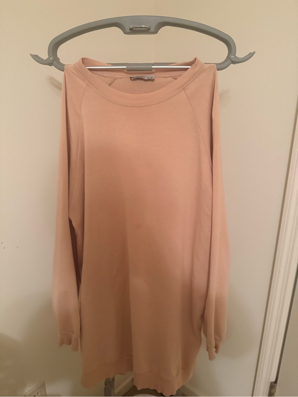 Soft Blush Long-Sleeve Women's Sweatshirt